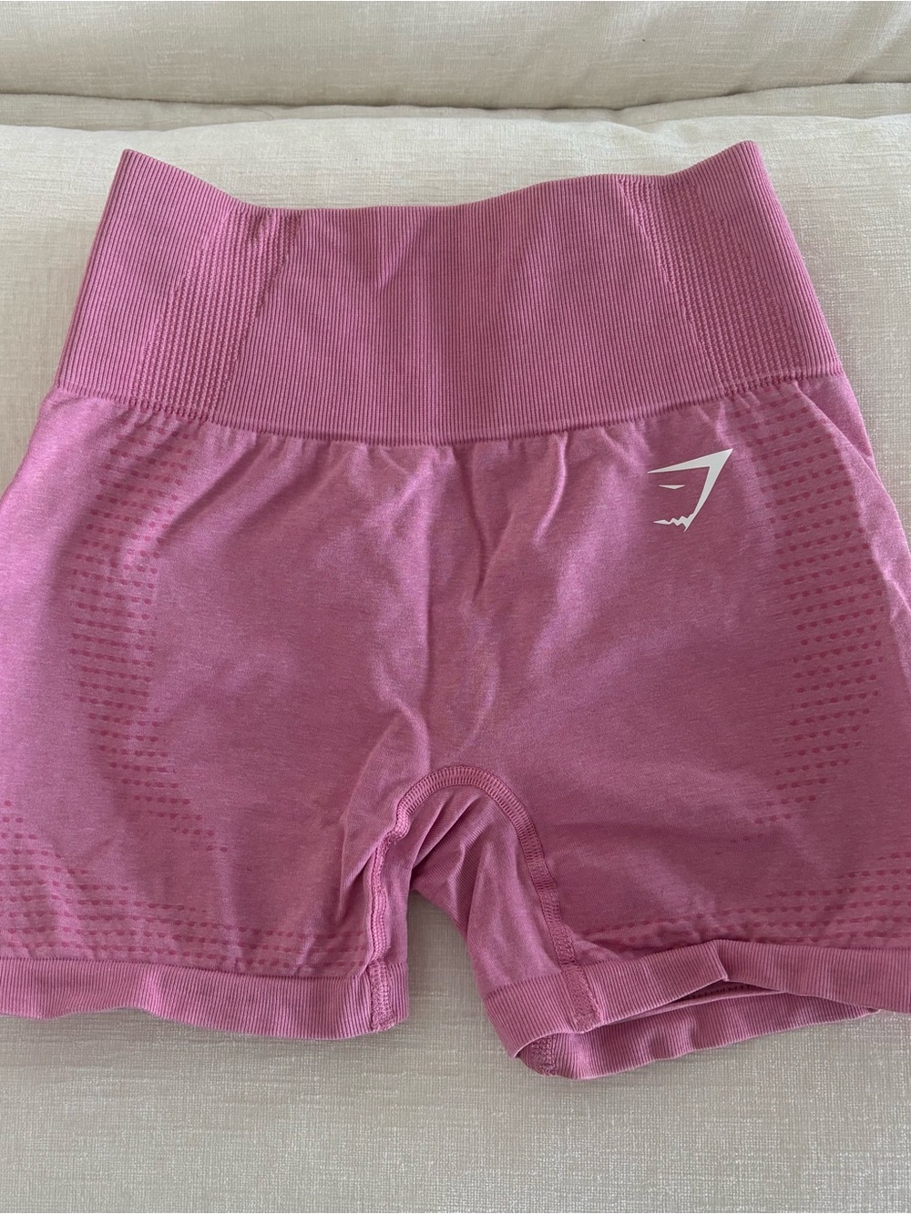 Gymshark Seamless High-Waist Bike Shorts in Rose Pink